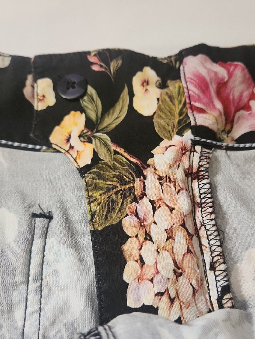 Floral Wide-Leg Women’s Pants - Black Multi - Picture 12 of 15
